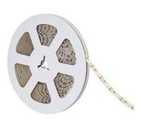 TechBrey Ruban LED 12V SMD 120 LED/m 5m 10W/m 1000lm/m Largeur 8mm Coupe 2.5cm IP65 6000K Blanc froid Blanc