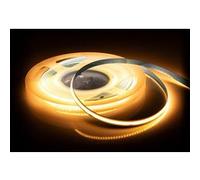 TechBrey Ruban LED 24V WCOB 252 LED/m 5m 12W/m 1080lm/m Largeur 10mm FreeCut IP65 CRI90 SILICONE FLEX 6500K Blanc froid Blanc