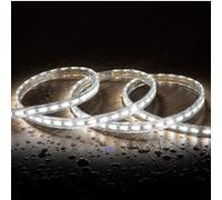 TechBrey Ruban LED CCT 220V 120 LED/m 10W/m 900lm/m Largeur 14mm Coupe 100cm IP65 Sur mesure 25 m