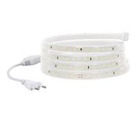 TechBrey Ruban LED Dimmable 220V SMD 120 LED/m Blanc Chaud 7.5W/m 750lm/m Largeur 12mm Coupe 100cm IP65 Sur mesure 15 m Blanc G