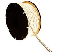 TechBrey Ruban LED Dimmable 220V SMD 120 LED/m BOBINE 50m 7.5W/m 750lm/m Largeur 12mm Coupe 20/100cm IP65 2200K Super chaud G