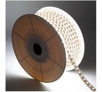 TechBrey Ruban LED Dimmable 220V SMD 120 LED/m BOBINE 50m 8.5W/m 850lm/m Largeur 12mm Coupe 20cm IP65 2700K Blanc chaud Blanc G