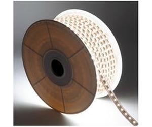 TechBrey Ruban LED Dimmable 220V SMD 120 LED/m BOBINE 50m 8.5W/m 850lm/m Largeur 12mm Coupe 20cm IP65 2200K Super chaud G