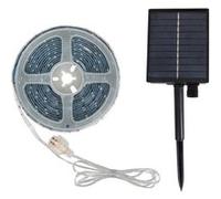 LEDKIA LIGHTING Ruban LED Extérieur Solaire 3.7V DC 30LED/m 5m IP65 Largeur 8mm coupe tous les 3cms 4000K Blanc neutre