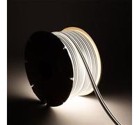 TechBrey Ruban LED Néon 24V BOBINE 50m 8W/m FreeCut IP65 NFLEX6 Blanc chaud Blanc G