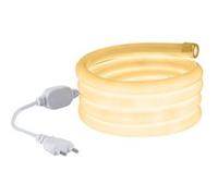 TechBrey Ruban LED Néon Dimmable 220V Blanc Chaud Circulaire 360 9W/m Coupe 100cm IP67 Sur mesure 4 m Blanc G