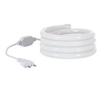 TechBrey Ruban LED Néon Dimmable 220V Blanc Froid Circulaire 360 9W/m Coupe 100cm IP67 Sur mesure 10 m Blanc G