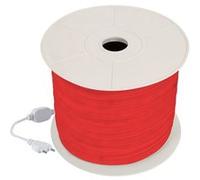 LEDKIA LIGHTING Ruban LED Néon Dimmable 220V BOBINE 50m Rouge Circulaire 360 9W/m Coupe 100cm IP67 Rouge