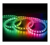 TechBrey Ruban LED RGB 220V SMD 60 LED/m 15W/m SILICONE FLEX Largeur 12mm Coupe 100cm IP67 avec Télécommande sur Mesure 10 m