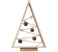 TechBrey Sapin de Noël LED Golden à Piles Naturel Naturel G