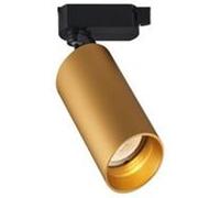 TechBrey Spot pour Rail Monophasé Lux pour Ampoule GU10 Dorée Doré