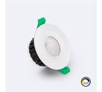 TechBrey Spot Downlight Ignifuge LED 5-8W Rond Dimmable IP65 Coupe Ø 65 mm Sélectionnable (chaud-neutre) Blanc