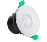 TechBrey Spot Downlight Ignifuge LED 5-8W Rond Dimmable IP65 Coupe Ø 65 mm Solid Design Noir Sélectionnable (chaud-neutre) Noir