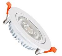 TechBrey Spot Downlight LED 10W Rond COB CRI90 Slim Coupe Ø 90 mm No Flicker 4000K Blanc neutre Blanc