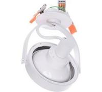 TechBrey Spot Downlight LED 12W AR111 Coupe Ø 80 mm No Flicker 3000K Blanc chaud Blanc / Argent