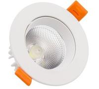 TechBrey Spot Downlight LED 15W Rond COB CRI90 Coupe Ø 113 mm No Flicker 2700K Blanc chaud Blanc G