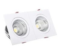 TechBrey Spot Downlight LED 20W Rectangulaire Madison Coupe 205x90 mm 4000K Blanc neutre Blanc G
