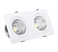 TechBrey Spot Downlight LED 30W Rectangulaire Madison Coupe 260x120 mm 4000K Blanc neutre Blanc G