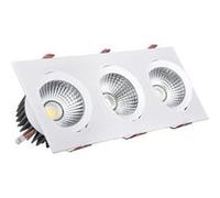 TechBrey Spot Downlight LED 30W Rectangulaire Madison Coupe 315x95 mm 3000K Blanc chaud Blanc G