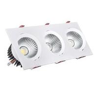 TechBrey Spot Downlight LED 30W Rectangulaire Madison Coupe 315x95 mm 4000K Blanc neutre Blanc G