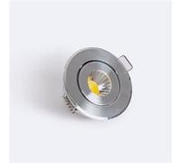 TechBrey Spot Downlight LED Rond COB CRI90 Coupe Ø 45 mm Argentée 5000K Blanc froid Argent G