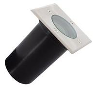 TechBrey Spot Extérieur Carré Inox Encastrable au Sol pour GU10 Argenté Argenté G