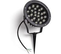 TechBrey Spot Extérieur LED 24W IP67 Colmar sur Piquet 3000K Blanc chaud Noir G
