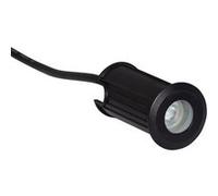 TechBrey Spot Extérieur LED Encastrable au sol 12V DC Noir Clarion 2700K Blanc chaud Noir G