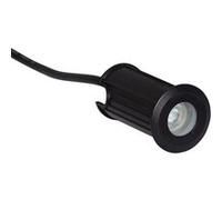 TechBrey Spot Extérieur LED Encastrable au sol 12V DC Noir Tiziano 2700K Blanc chaud Noir G