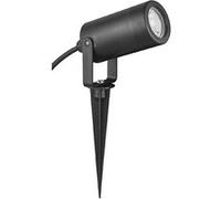 TechBrey Spot Extérieur LED sur Piquet Leaf pour Ampoule GU10 Noir Noir G