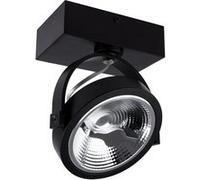 TechBrey Spot LED 15W CREE en Saillie Orientable AR111 Dimmable Noir 2700K Blanc chaud Noir G