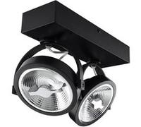 TechBrey Spot LED 30W CREE en Saillie Orientable AR111 Dimmable Noir 2700K Blanc chaud Noir G
