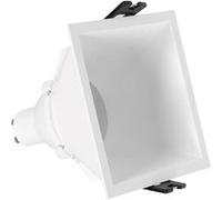 TechBrey Spot LED Downlight Carré GU10 6W Coupe 85x85mm Faible UGR PC No Flicker 3000K Noir Blanc chaud Noir
