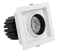 TechBrey Spot LED Downlight COB Carré Orientable 360º Expert Color No Flicker CRI90 18W Coupe 125x125mm Expert Color No Flicker 6000K Blanc froid Blanc / Noir