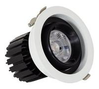 TechBrey Spot LED Downlight COB Rond Orientable 360º (UGR19) High Lumen Expert Color No Flicker CRI90 12W Coupe Ø 100mm No Flicker 3000K Blanc chaud Blanc / Noir