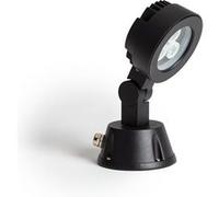 TechBrey Spot LED Extérieur 3W Argo sur Piquet 3000K Blanc chaud Noir G