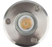 TechBrey Spot LED Extérieur 3W Inox Encastrable au Sol Blanc Chaud 3000K Blanc Chaud G