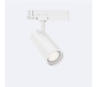 TechBrey Spot LED Fasano Anti-éblouissement 30W pour Rail Triphasé Dimmable Blanc 4000K Blanc neutre Blanc