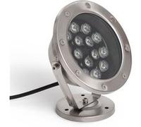 TechBrey Spot LED Fixation au Sol 12V 15W Submersible IP68 4000K Blanc neutre Argent G