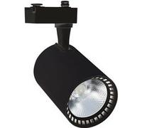 TechBrey Spot LED sur Rail Monophasé 40W Bron Noir 4000K Blanc neutre Noir G