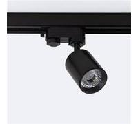 TechBrey Spot LED sur Rail Triphasé 10W Dimmable Mallet Noir 3000K Blanc chaud Noir