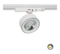 TechBrey Spot LED sur Rail Triphasé 20W Onuba CCT Sélectionnable Blanc (3000K - 4000K - 6000K) Sélectionnable (chaud-neutre-froid) Blanc G