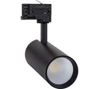 TechBrey Spot LED sur Rail Triphasé 30W Bertha CCT Sélectionnable Noir 3000K - 4000K - 6000K Sélectionnable (chaud-neutre-froid) Noir