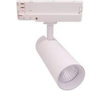TechBrey Spot LED sur Rail Triphasé 30W Carlo Blanc 4000K Blanc neutre Blanc