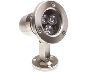 TechBrey Spot Submersible LED 3W Saillie 12V DC IP68 XtraPool 3000K Blanc chaud Argent G
