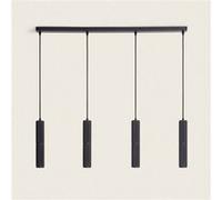 TechBrey Suspension Aluminium 4 Spots Breix Noir 60 mm Noir G