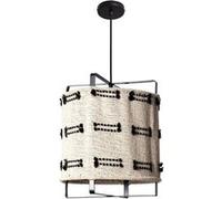 TechBrey Suspension Bois et Coton Sioux Blanc - Noir Blanc
