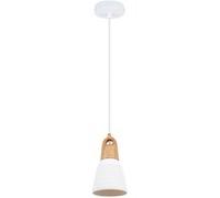 TechBrey Suspension Céramique et Bois Retilles Blanc Blanc G