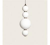 TechBrey Suspension LED 10W Métal et Verre Slim Atira Blanc Blanc