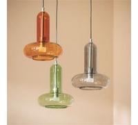 TechBrey Suspension LED 15W Aluminium et Verre 3 Spots Fontans Multicolore Multicolore G